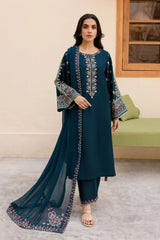 Afsana Grace 3 Pcs Embroidered Suit with Luxury Shawl