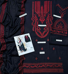 Rungrez 3 Pcs Embroidered