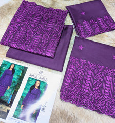 Elisara Bloom –Dhanak Winter 2k25 2 Pcs Embroidered Suit with Luxury Shawl