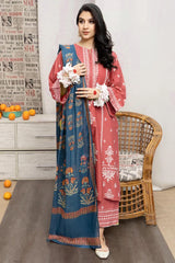 Regalia Luxe – Grace 3 Pcs Embroidered Suit with Luxury Shawl